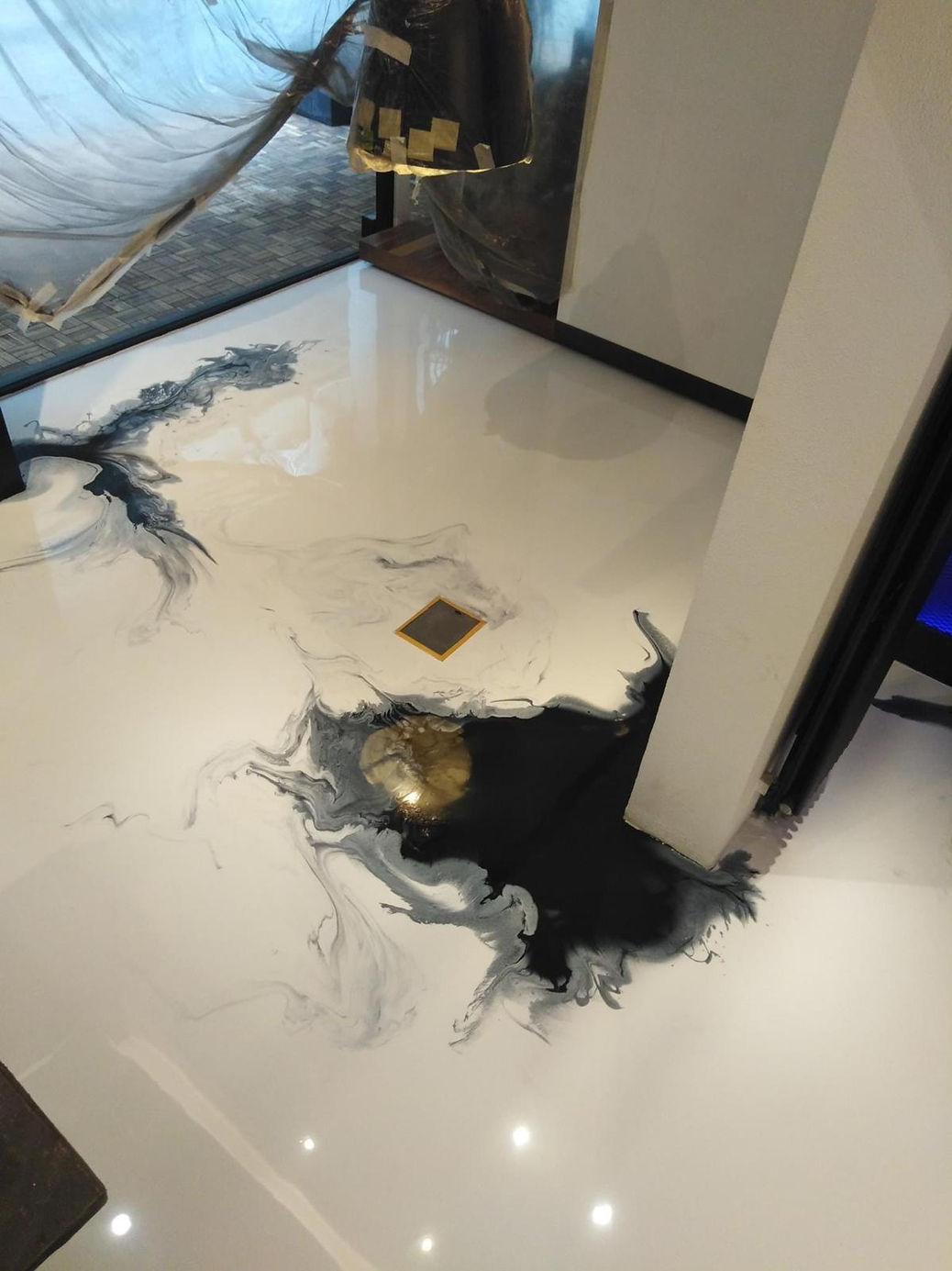 Resin flooring project